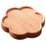 Maxbell Bamboo Serving Tray Decoration Breakfast Dinner Tray for Fruit Drinks Coffee flowers