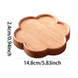Maxbell Bamboo Serving Tray Decoration Breakfast Dinner Tray for Fruit Drinks Coffee flowers