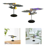 Metal Spaceship Model Crafts Space Shuttle for Bedroom Living Room Bookshelf Warm light