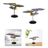 Metal Spaceship Model Crafts Space Shuttle for Bedroom Living Room Bookshelf Warm light