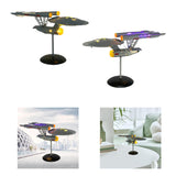 Metal Spaceship Model Crafts Space Shuttle for Bedroom Living Room Bookshelf Warm light