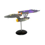 Metal Spaceship Model Crafts Space Shuttle for Bedroom Living Room Bookshelf Purple light