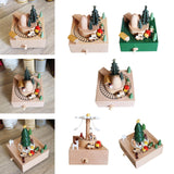 Maxbell Train Music Box Figurine Home Decoration Accessories for Shelf Indoor Office A