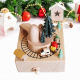 Maxbell Train Music Box Figurine Home Decoration Accessories for Shelf Indoor Office A