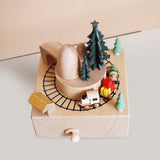 Maxbell Train Music Box Figurine Home Decoration Accessories for Shelf Indoor Office A