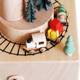 Maxbell Train Music Box Figurine Home Decoration Accessories for Shelf Indoor Office A
