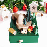 Maxbell Train Music Box Figurine Home Decoration Accessories for Shelf Indoor Office B