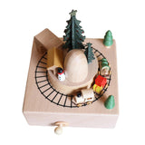 Maxbell Train Music Box Figurine Home Decoration Accessories for Shelf Indoor Office C
