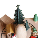 Maxbell Train Music Box Figurine Home Decoration Accessories for Shelf Indoor Office C