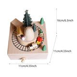Maxbell Train Music Box Figurine Home Decoration Accessories for Shelf Indoor Office C