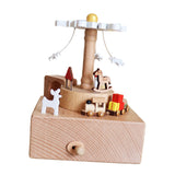 Maxbell Train Music Box Figurine Home Decoration Accessories for Shelf Indoor Office D