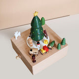 Maxbell Train Music Box Figurine Home Decoration Accessories for Shelf Indoor Office E