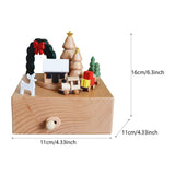 Maxbell Wooden Music Box Statue Crafts Table Centerpiece for Bedroom Fireplace Party