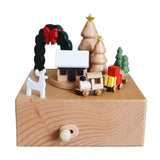 Maxbell Wooden Music Box Statue Crafts Table Centerpiece for Bedroom Fireplace Party