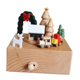 Maxbell Wooden Music Box Statue Crafts Table Centerpiece for Bedroom Fireplace Party