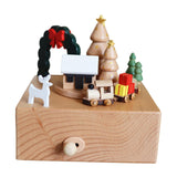 Maxbell Wooden Music Box Statue Crafts Table Centerpiece for Bedroom Fireplace Party