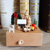 Maxbell Wooden Music Box Statue Crafts Table Centerpiece for Bedroom Fireplace Party