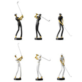 Golf Figurine Creative Decorative Home Gifts Crafts for Home Golf Lover Gift White A