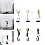 Golf Figurine Creative Decorative Home Gifts Crafts for Home Golf Lover Gift White A