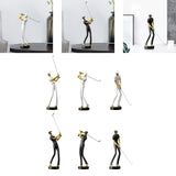 Golf Figurine Creative Decorative Home Gifts Crafts for Home Golf Lover Gift White A