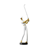 Golf Figurine Creative Decorative Home Gifts Crafts for Home Golf Lover Gift White A