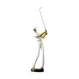 Golf Figurine Creative Decorative Home Gifts Crafts for Home Golf Lover Gift White A