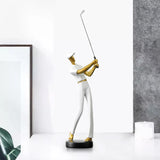 Golf Figurine Creative Decorative Home Gifts Crafts for Home Golf Lover Gift White A