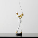 Golf Figurine Creative Decorative Home Gifts Crafts for Home Golf Lover Gift White A