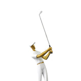 Golf Figurine Creative Decorative Home Gifts Crafts for Home Golf Lover Gift White A