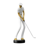 Golf Figurine Creative Decorative Home Gifts Crafts for Home Golf Lover Gift White C