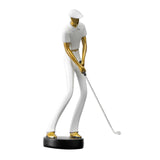 Golf Figurine Creative Decorative Home Gifts Crafts for Home Golf Lover Gift White C