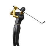 Golf Figurine Creative Decorative Home Gifts Crafts for Home Golf Lover Gift Black B