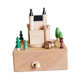 Maxbell Wooden Music Box Figurine Music Box Figurine for Home Living Room Bedroom