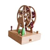 Wooden Music Box Figurine Music Box Figurine for Home Living Room Bedroom