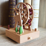 Wooden Music Box Figurine Music Box Figurine for Home Living Room Bedroom