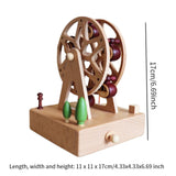 Wooden Music Box Figurine Music Box Figurine for Home Living Room Bedroom