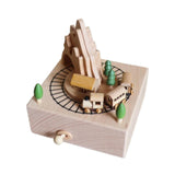 Maxbell Wooden Music Box Figurine Music Box Figurine for Home Living Room Bedroom