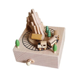 Maxbell Wooden Music Box Figurine Music Box Figurine for Home Living Room Bedroom