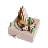 Maxbell Wooden Music Box Figurine Music Box Figurine for Home Living Room Bedroom