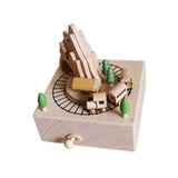 Maxbell Wooden Music Box Figurine Music Box Figurine for Home Living Room Bedroom