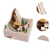 Maxbell Wooden Music Box Figurine Music Box Figurine for Home Living Room Bedroom