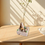 Maxbell Wooden Music Box Figurine Music Box Figurine for Home Living Room Bedroom