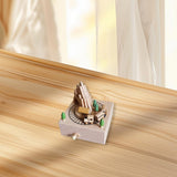 Maxbell Wooden Music Box Figurine Music Box Figurine for Home Living Room Bedroom
