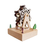 Wooden Music Box Figurine Music Box Figurine for Home Living Room Bedroom