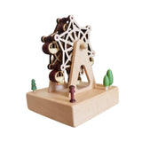 Wooden Music Box Figurine Music Box Figurine for Home Living Room Bedroom