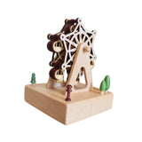 Wooden Music Box Figurine Music Box Figurine for Home Living Room Bedroom