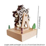 Wooden Music Box Figurine Music Box Figurine for Home Living Room Bedroom