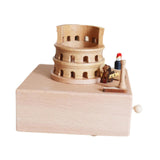 Maxbell Wooden Music Box Figurine Music Box Figurine for Home Living Room Bedroom