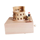 Maxbell Wooden Music Box Figurine Music Box Figurine for Home Living Room Bedroom