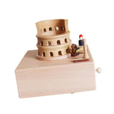 Maxbell Wooden Music Box Figurine Music Box Figurine for Home Living Room Bedroom